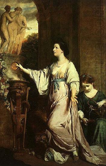 Sir Joshua Reynolds Lady Sarah Bunbury Sacrificing to the Graces china oil painting image